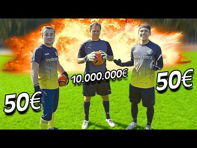 50€ vs 10.000.000€ Goalkeeper Battle - Youtuber vs Pro