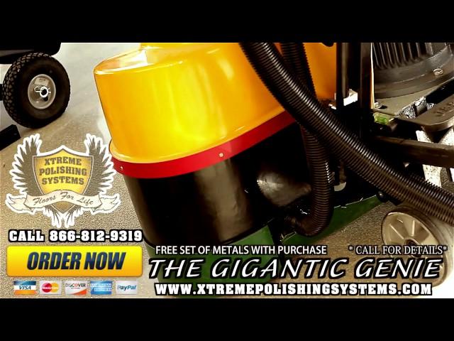 Gigantic Genie Floor Grinder & Polisher | Xtreme Polishing Systems #flooring #xps #grindermachine