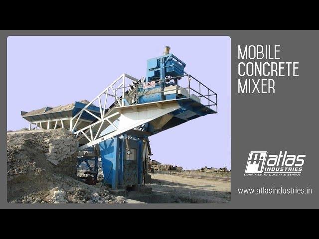 Mobile concrete batch mix plant - Atlas Industries, India