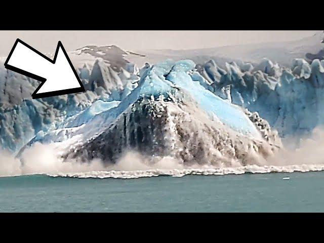 HUGE GLACIER WAVES - caught on video