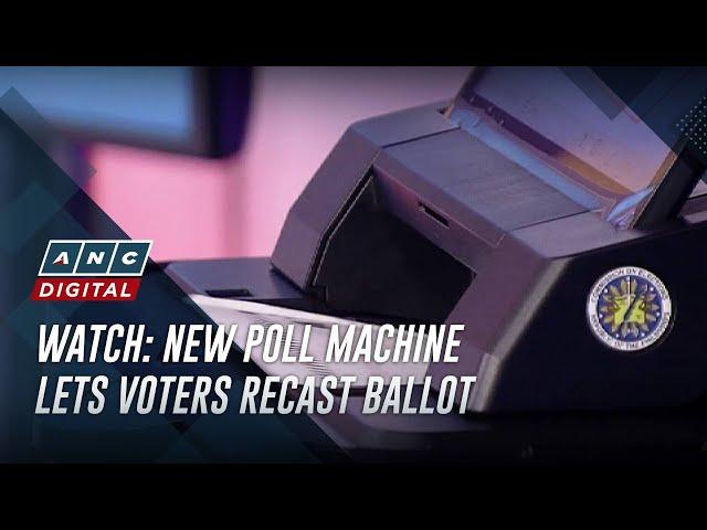 WATCH: New poll machine lets voters recast ballot | ANC