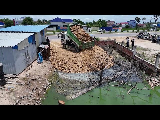 Wonderful Activity Dump Trucks 5T And Bulldozer D20p KOMATSU Fill flooded soil