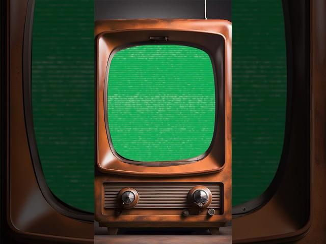 Green Screen Retro TV #greenscreen #retrotv #tv #greenscreenvideo #vintagetv #television #chromakey