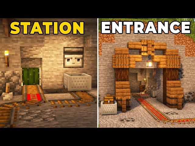 5+ Mineshaft Build Hacks in Minecraft!