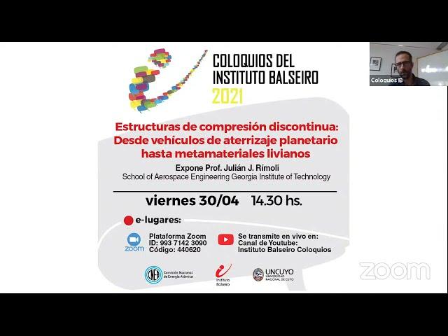 Coloquios IB - Julián Rímoli - Tensegrity