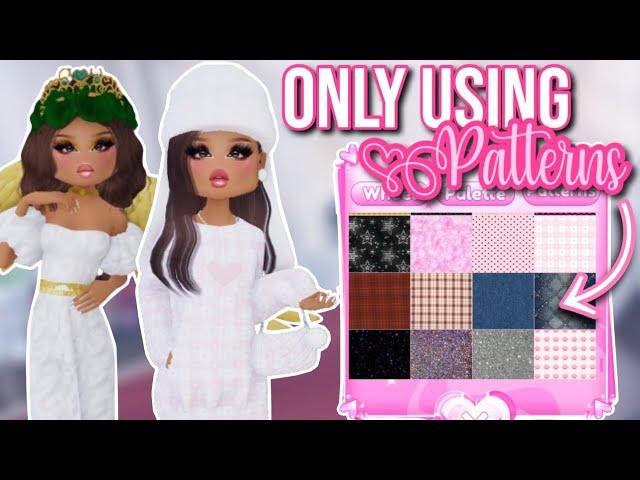 ONLY USING PATTERNS IN DRESS TO IMPRESS | Roblox Dress To Impress Part 3