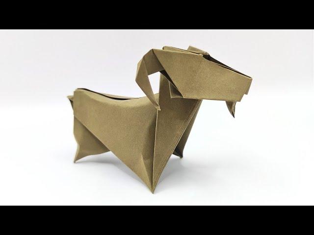 Origami GOAT tutorial  How to make a paper goat