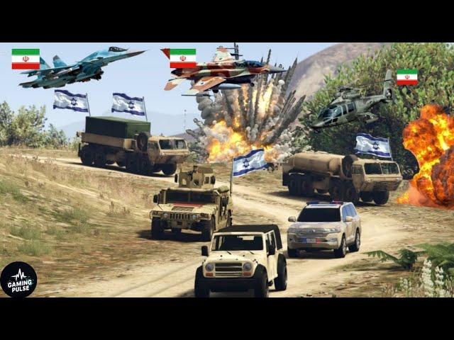 Irani Fighter Jets, Drone & Helicopters surprise attack on Military convoy -GTA V