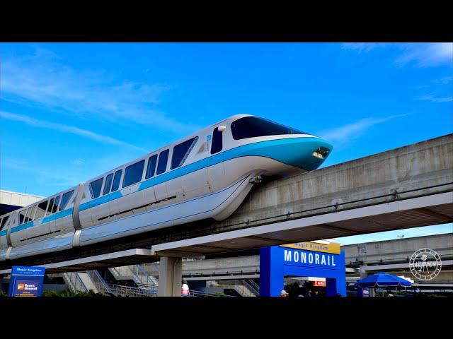 Magic Kingdom Resort Monorail Complete Ride Experience in 4K | Walt Disney World Florida 2021