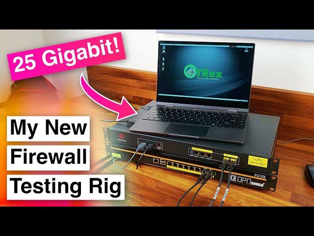 My New 25 Gigabit Firewall Testing Setup! - Cisco TRex Traffic Generator