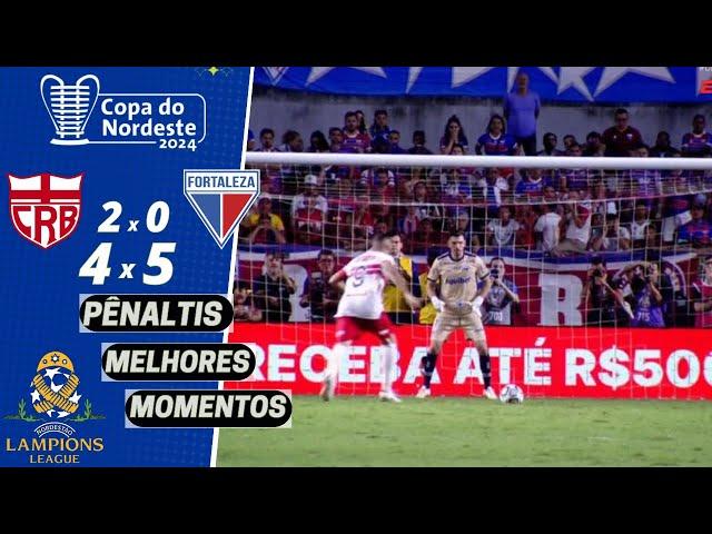 DECISÃO DE PÊNALTIS! CRB 2 (4)x(5) 0 Fortaleza | Melhores Momentos  | Final-Copa do Nordeste 2024