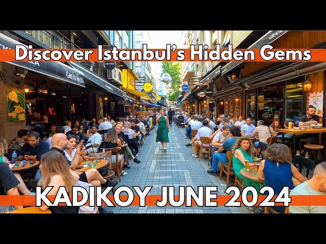 ISTANBUL TURKEY ASIAN SIDE 4K WALKING TOUR KADIKOY BAZAAR,MARKETS,STREET FOODS,RESTAURANTS,SHOPS