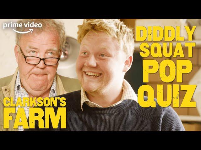 Jeremy & Kaleb Face-Off in the First Ever Diddly Squat Pop Quiz | Clarkson’s Farm | Prime Video