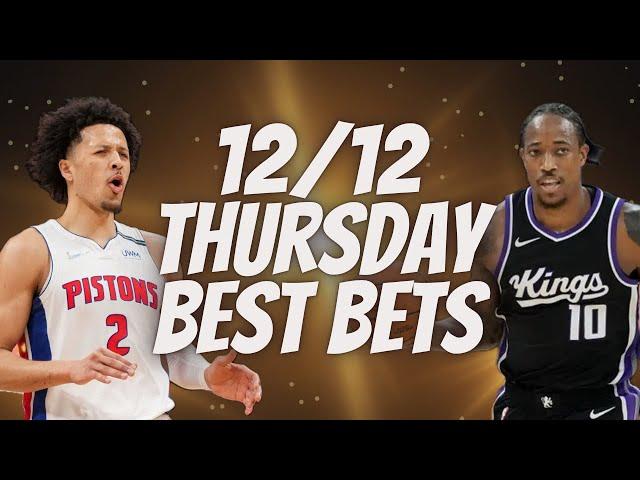 Best NBA Bets, Player Prop Picks, Parlays, Predictions FREE Thursday Today December 12th 12/12