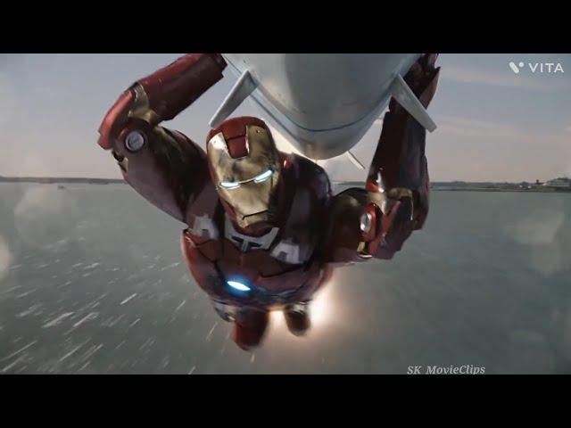 Iron Man Carries the Nuke - Hulk Saves Iron Man Scene | The Avengers (2012) Movie Clip HD