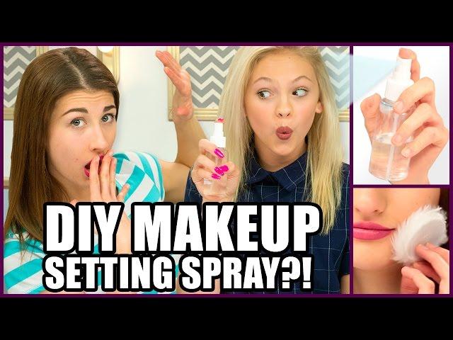 DIY Makeup Setting Spray? - Makeup Mythbusters w/ Maybaby and Jordyn Jones