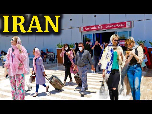 IRAN Kish International Airport. Iran Cities walking vlog ایران