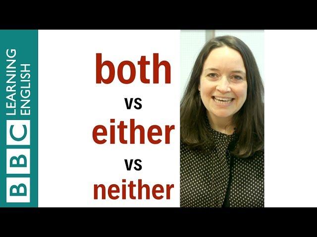 'both' vs 'either' vs 'neither' - English In A Minute ⏰ #learnenglish #english #englishgrammar