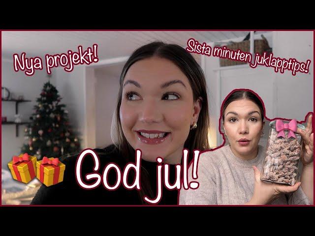 SISTA MINUTEN JULKLAPPSTIPS!  NYA PROJEKT! 🪚 VLOGG 154 - AMANDA MARIN