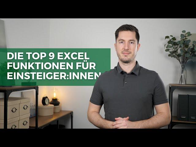 9 Wichtige Funktionen für Anfänger:innen in Microsoft Excel | Grundlagen Tutorial