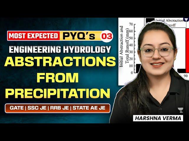 Engineering Hydrology | PYQ's | 03 | Abstractions from Precipitation | CE | Harshna Verma