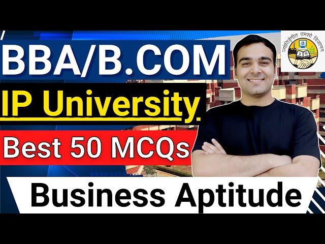 IPU-CET 2022 BBA/B.COM | Business AptitudeTop 50 MCQs