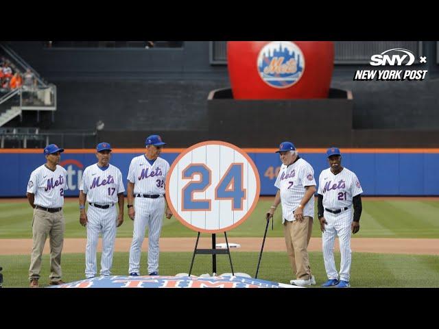 The Mets retire Willie Mays' number 24 at Old Timers Day | New York Post Sports