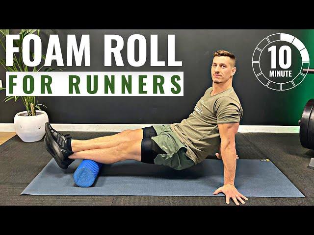 10min FOAM ROLL FOR RUNNERS | Pre or Post Run Foam Roller Exercises