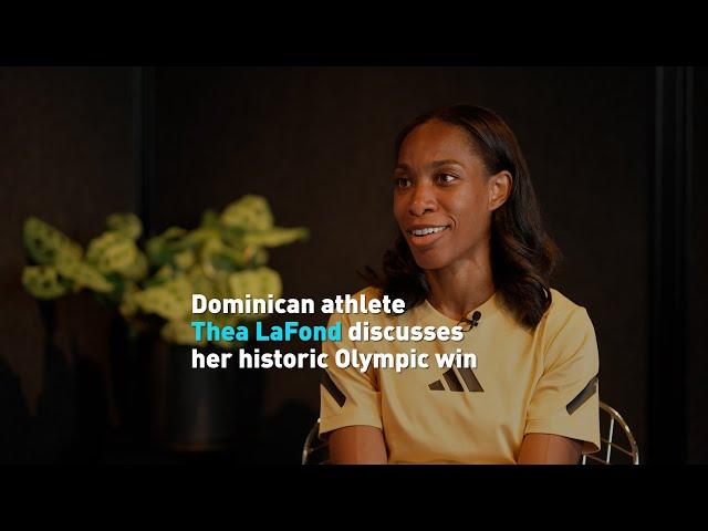 Dominican athlete Thea LaFond discusses her historic Olympic win