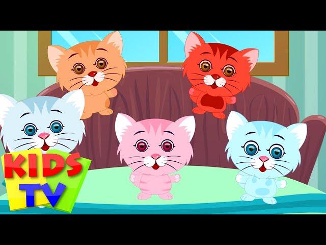 Five Little Kittens | English nursery rhymes for children | baby songs | Kids Tv Nursery Rhymes