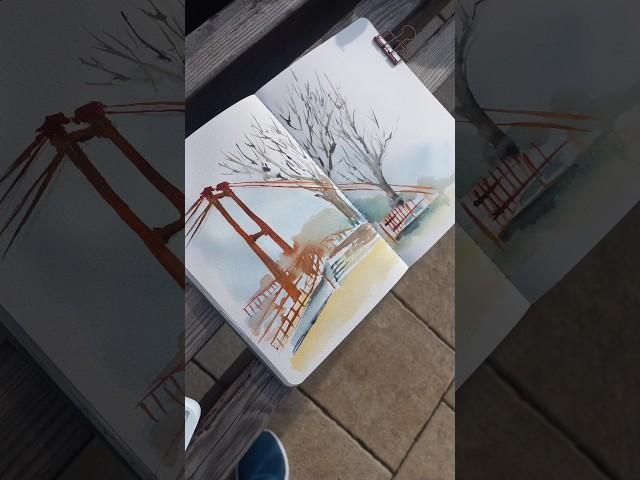 Настроение пленера 1 февраля #art #sketch #акварель #drawing #plainart #пленер