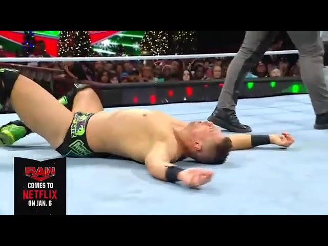 the miz vs dexter lumis/wyatt sicks attacks final testament raw 12/23/24