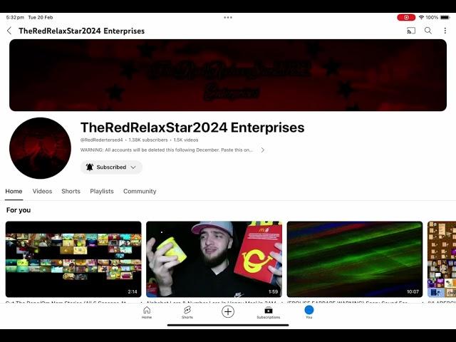 Shout out to TheRedRelaxStar2024 Enterprises