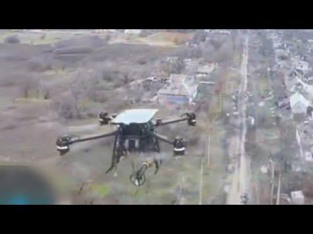 Russian drone rams Ukrainian drone and saves tank