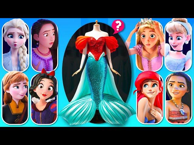  Guess the Character by Crown, Dress & Shoe #4 | Princess Disney Character Quiz, Disney Song