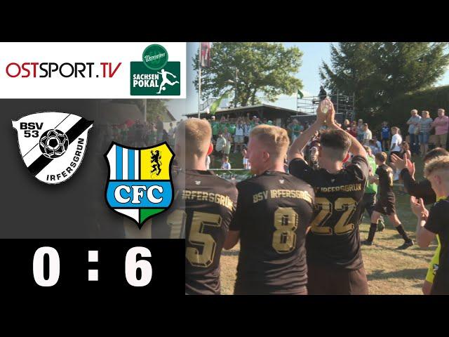 Dorfparty trotz 0:6! Chemnitz köpft sich weiter: Irfersgrün - Chemnitz | Sachsenpokal