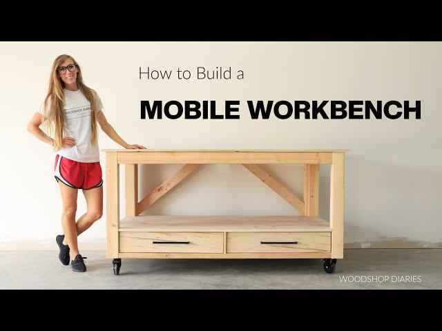 How to Build an EASY DIY Mobile Workbench with Drawers!