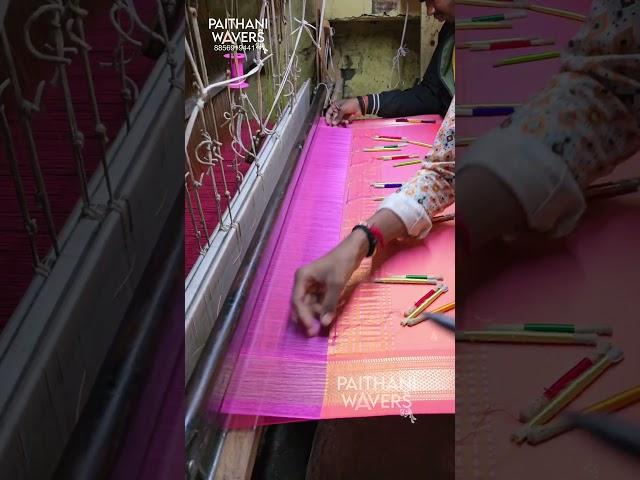 Making Yeola Silk Painthani saree #yeola #paithani #saree