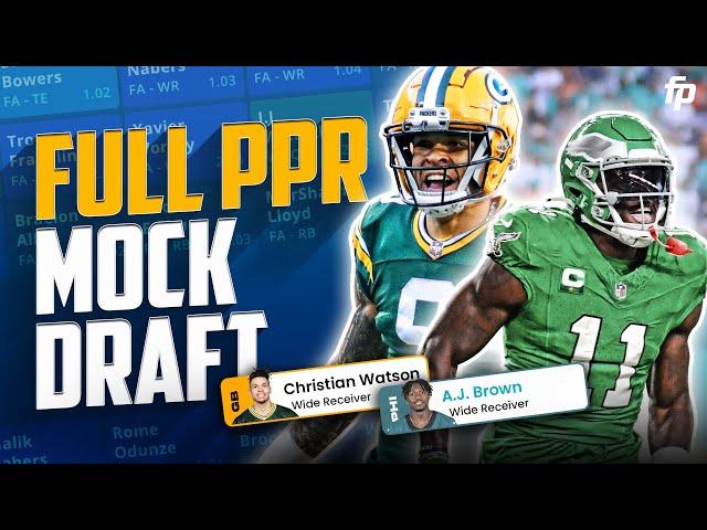 2024 Fantasy Football Mock Draft | PPR Expert Picks