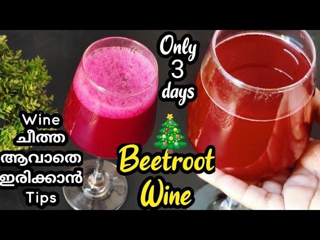 വെറും 3 ദിവസം കൊണ്ട് നല്ല strong Beetroot Wine കുക്കറിൽ | how to make beetroot wine in 3 days