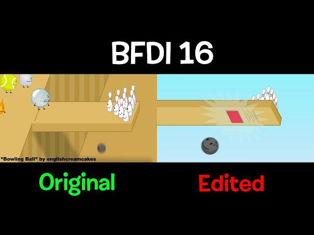 BFDI 16 - Original Scene vs. Edited Scene