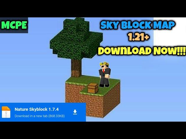 Sky-block Map Download For Minecraft PE 1.21+