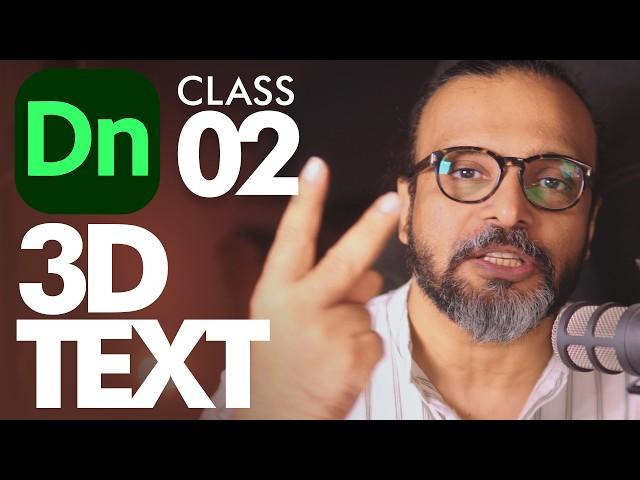 3D Text in Adobe Dimension - Class 2 - اردو / हिंदी