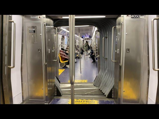 MTA NYC Subway R211T C Train Open Gangways Negotiating Crossovers In Manhattan & Brooklyn (2/14/24)