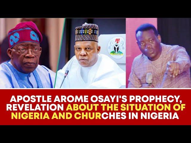 Breaking - prophecy, revelation about the situation of Nigeria and churches in Nigeria - AAO