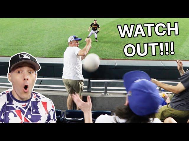 Bobby Witt Jr. DRILLED my videographer with a GAME HOME RUN ball at Kauffman Stadium!