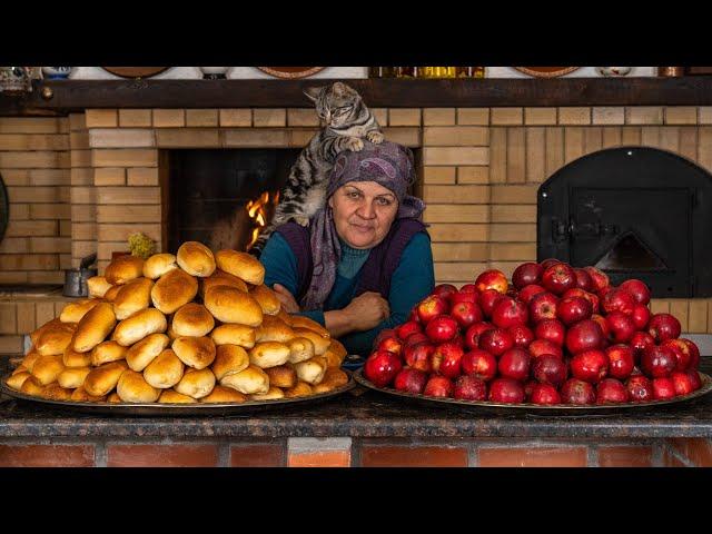 Most Expensive Apples in Azerbaijan | Baking Apple Buns | Gizil Ahmad