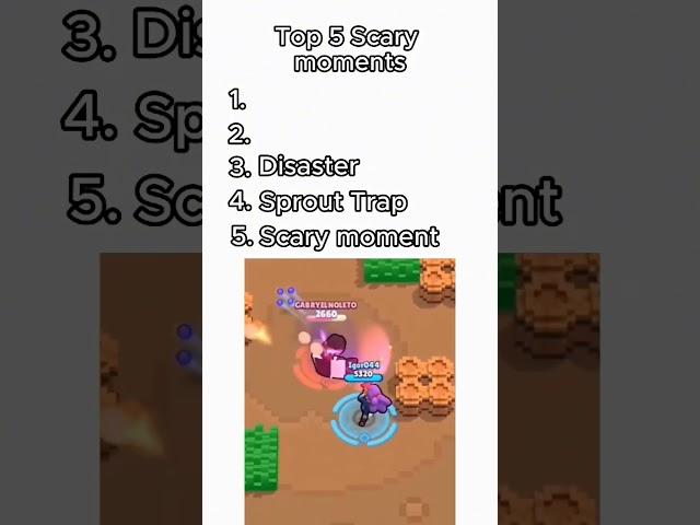 top 5 scary moments #brawlstars #famous #funny #clips #moments #memes #stu #unexpected