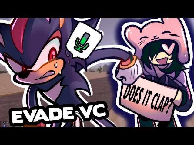 Trolling as SHADOW in EVADE VC | ROBLOX Funny Moments