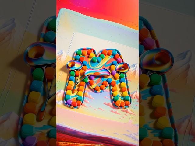 Lore “M” Ai #aiart #skittles #alphabet #art